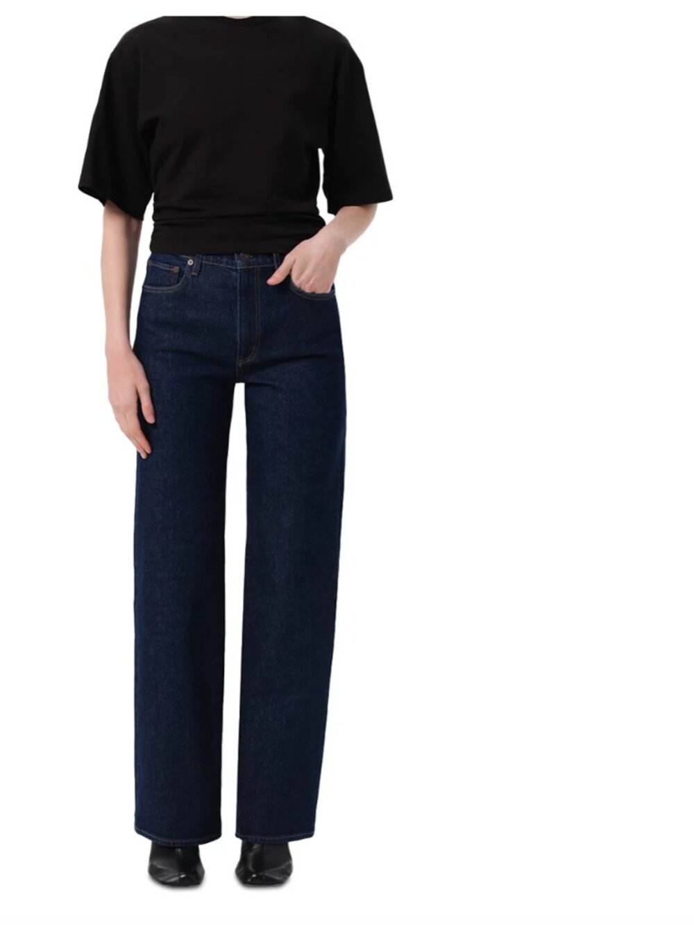 NEW AGOLDE Harper Mid Rise Relaxed Straight Jeans in Reissue - Never worn